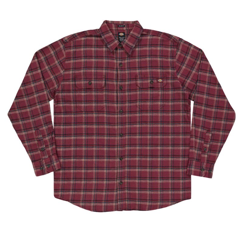 Dickies Men s Flex Long Sleeve Flannel Shirt WL650C1R 01