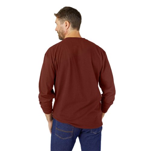 Dickies Men s Heavyweight Long Sleeve Henley T Shirt WL451MB1 02