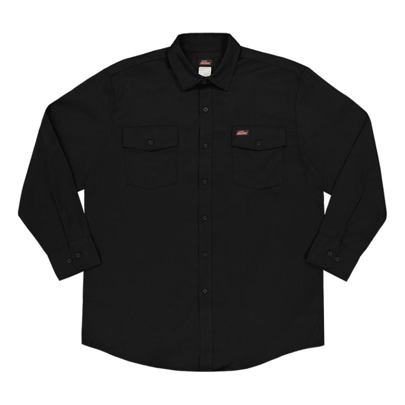 Dickies Men s Long Sleeve Twill Work Shirt G14013BK 1