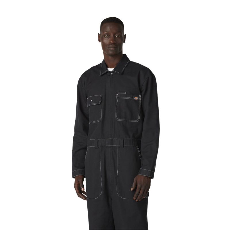 Dickies Men s Reworked Long Sleeve Twill Coverall TVR01BKX 02