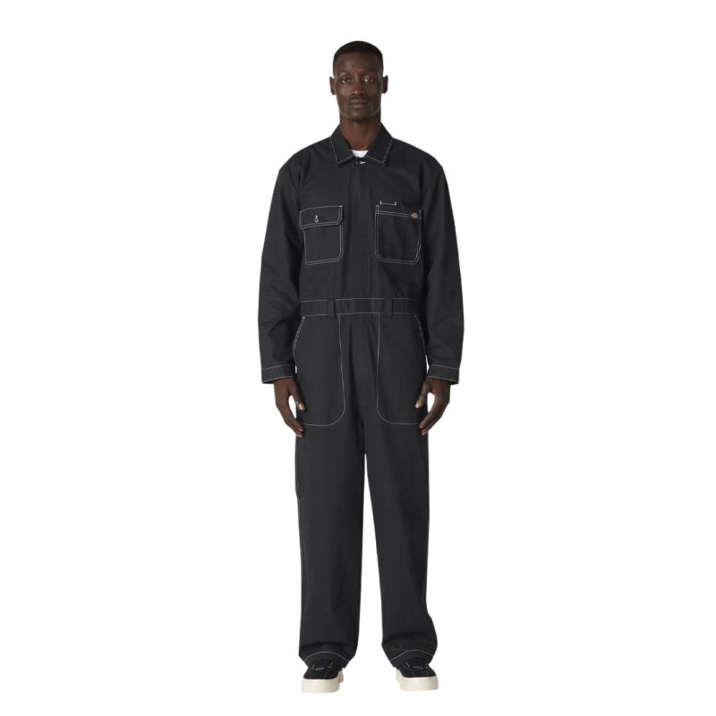 Dickies Men s Reworked Long Sleeve Twill Coverall TVR01BKX 03