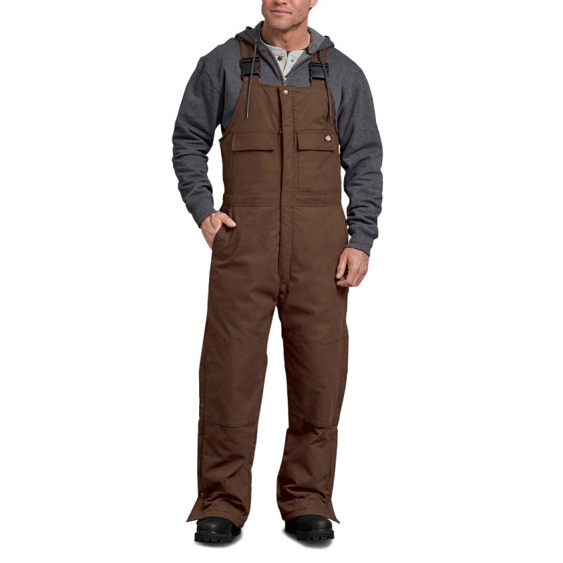 Dickies Men s Sanded Duck Insulated Bib Overall TB576TB 02