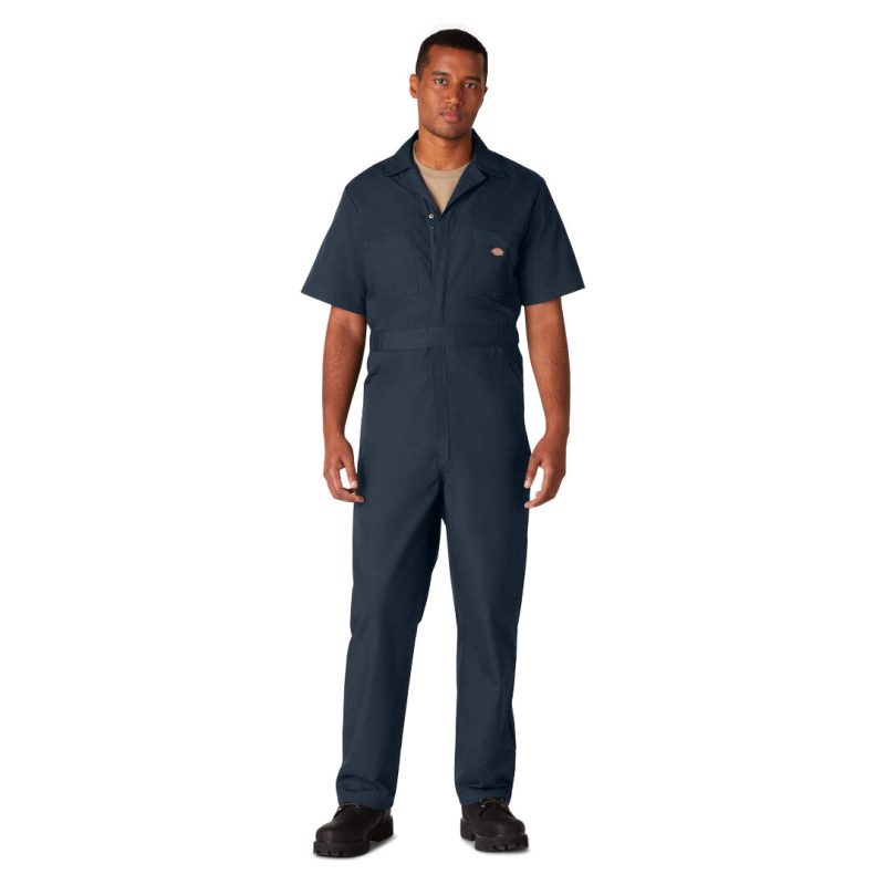 Dickies Men s Short Sleeve Poplin Coverall 33999ASN 01