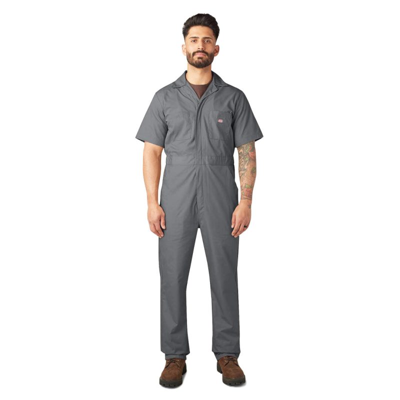 Dickies Men s Short Sleeve Poplin Coverall 33999GSY 02