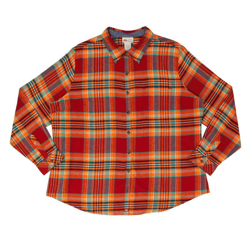 Dickies Women s Flannel Plaid Shirt FL075P2C 1