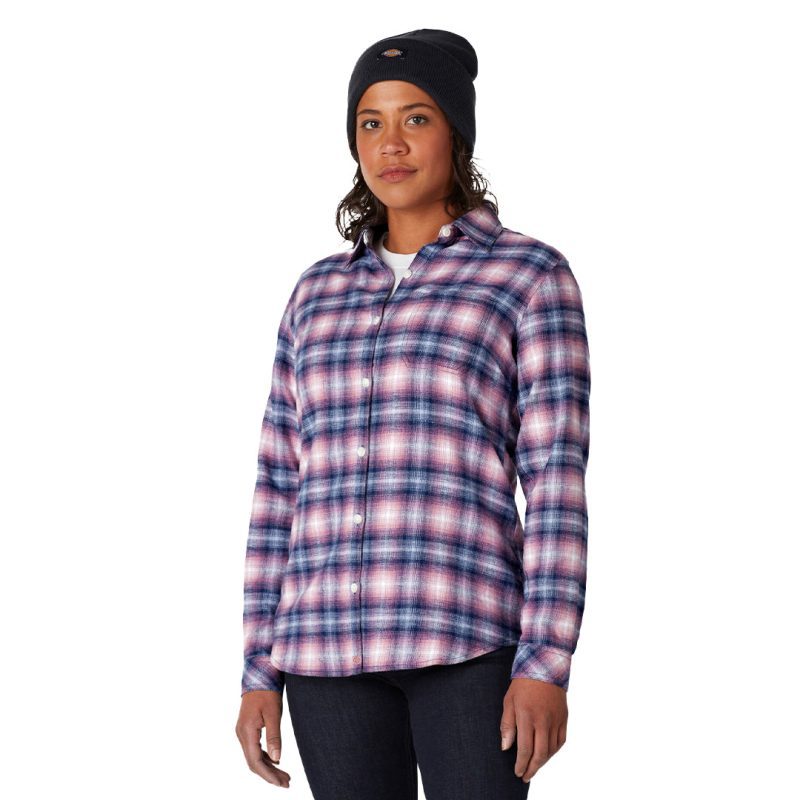 Dickies Women s Flannel Plaid Shirt FL075RP2 03 22e0624b 597e 4cba 8901 fd4bd6438164