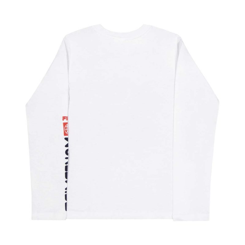 FILA Kids Junior Graphic Long Sleeve T Shirt 82FB40 WHT 2