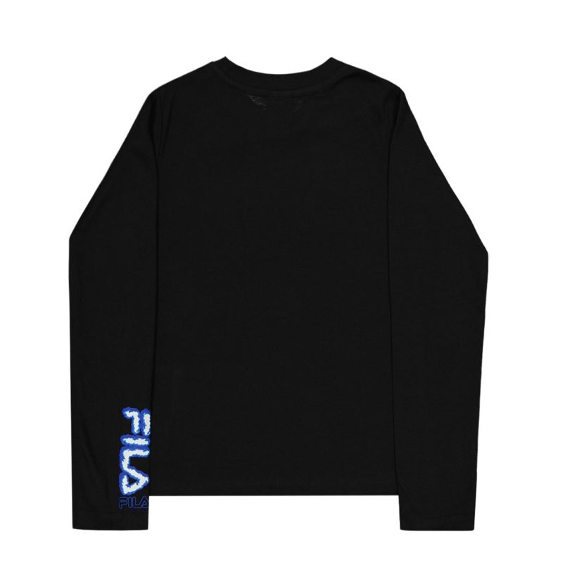 FILA Kids Junior Graphic Long Sleeve T Shirt 82FB44 BLK 2