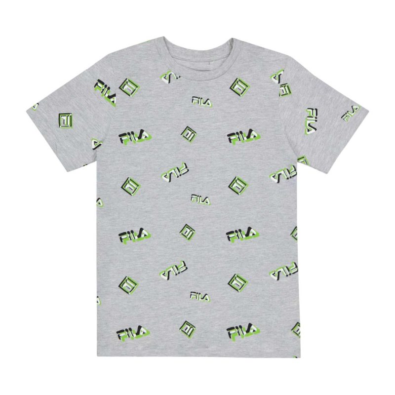 FILA Kids Junior Logo AOP T Shirt 82FB55 LGH