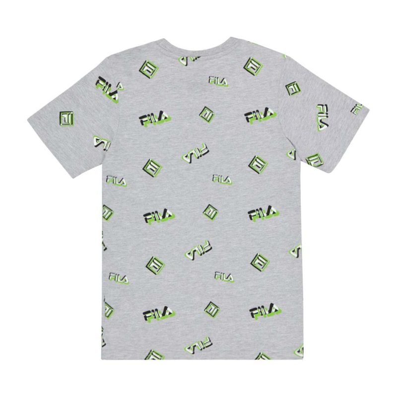 FILA Kids Junior Logo AOP T Shirt 82FB55 LGH 2