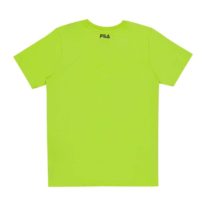 FILA Kids Junior Logo Graphic T Shirt 82FB97 LIME 2