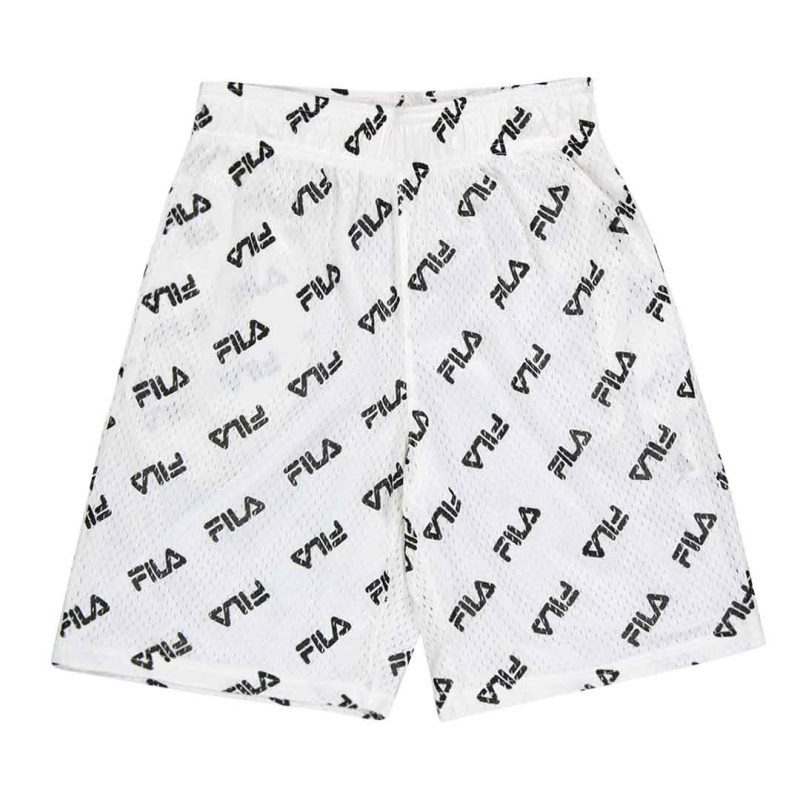 FILA Kids Junior Mesh AOP Shorts 81FA87 WHT 1