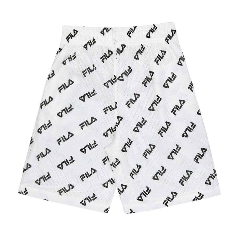 FILA Kids Junior Mesh AOP Shorts 81FA87 WHT 2