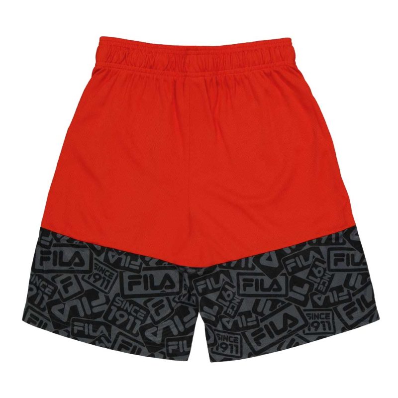 FILA Kids Junior Mesh AOP Shorts 81FA88 RED 02