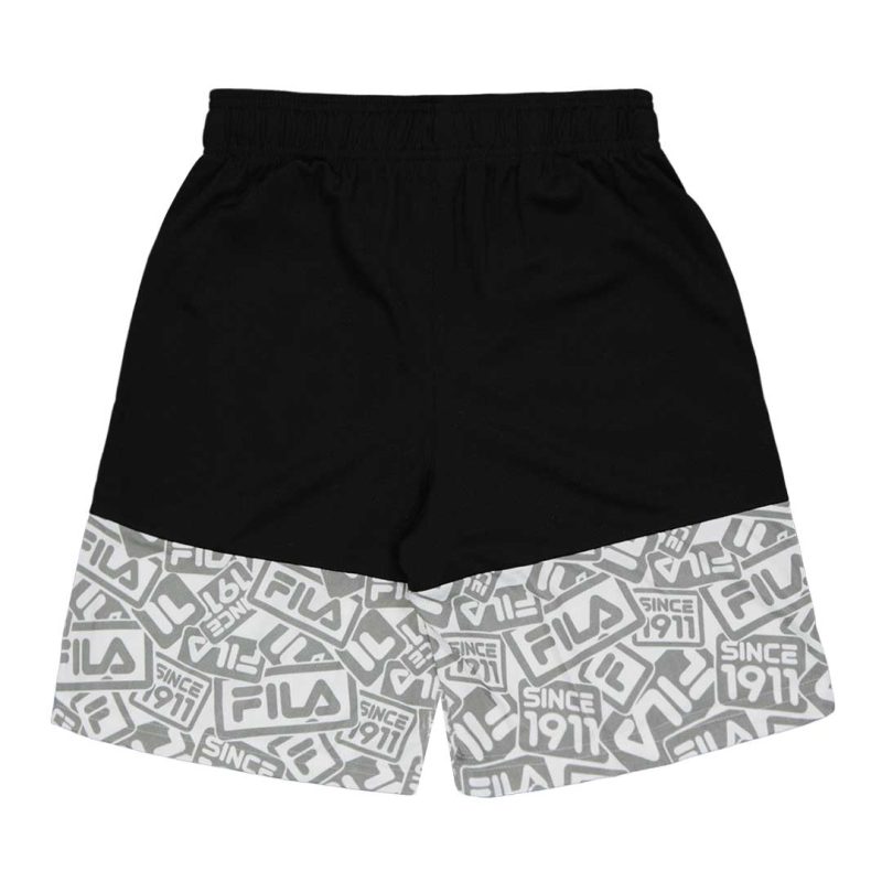 FILA Kids Junior Mesh AOP Shorts 81FA88 WHT 02