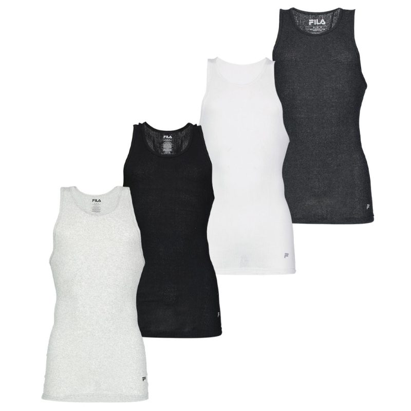 FILA Men s 4 Pack Athletic Tank Top FM0038CT MULTIBLK 01