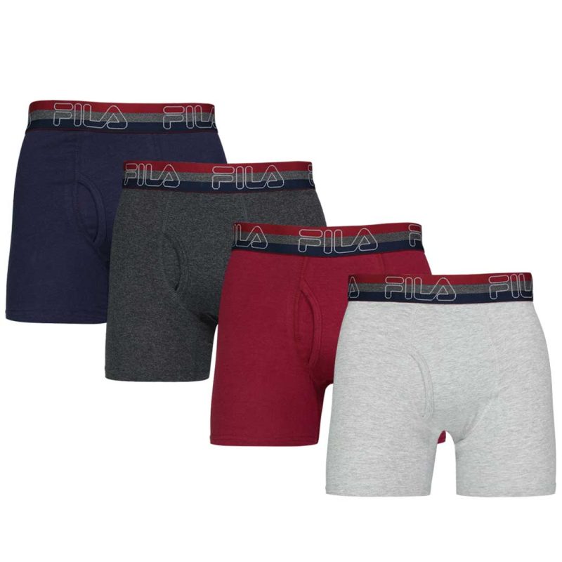 FILA Men s 4 Pack Boxer Brief FM312BXCS30 034 1