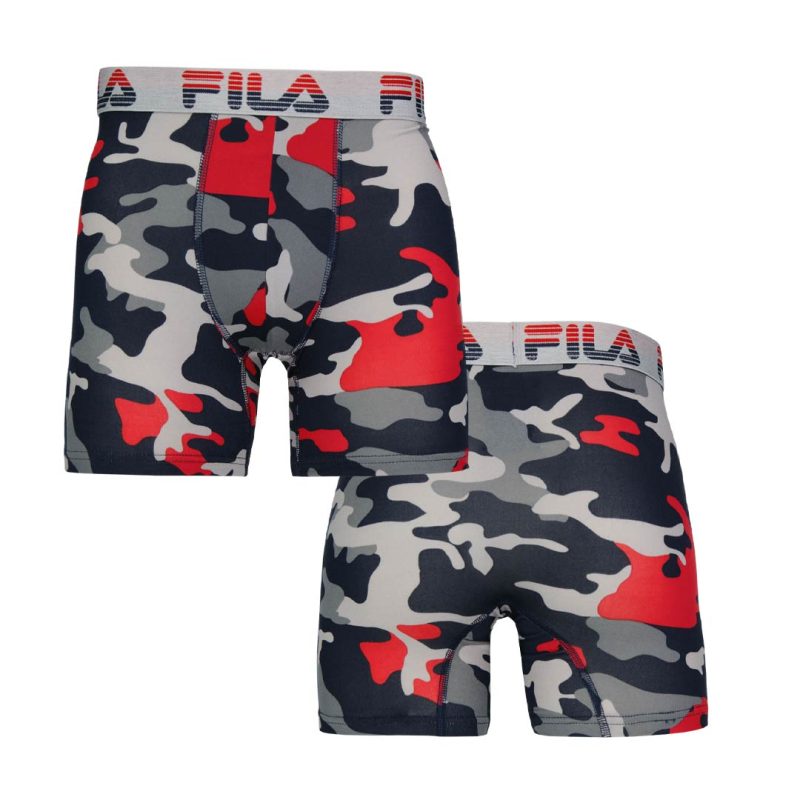 FILA Men s 4 Pack Boxer Brief FM412BXPB13 410 4