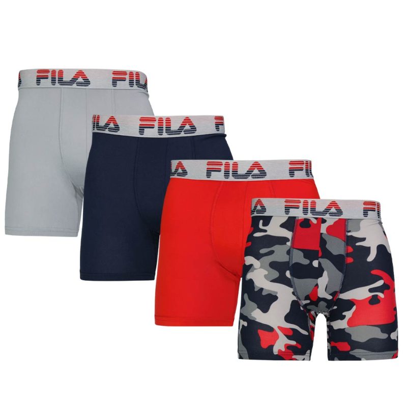 FILA Men s 4 Pack Boxer Brief FM412BXPB13 410 5