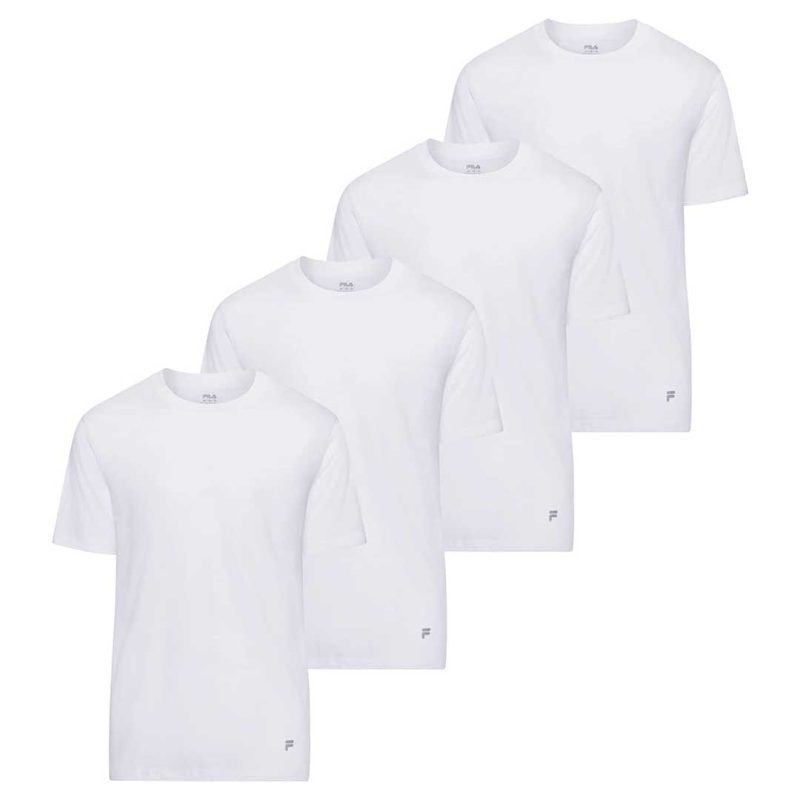 FILA Men s 4 Pack Crew Neck T Shirt FM0114CT23 100 01