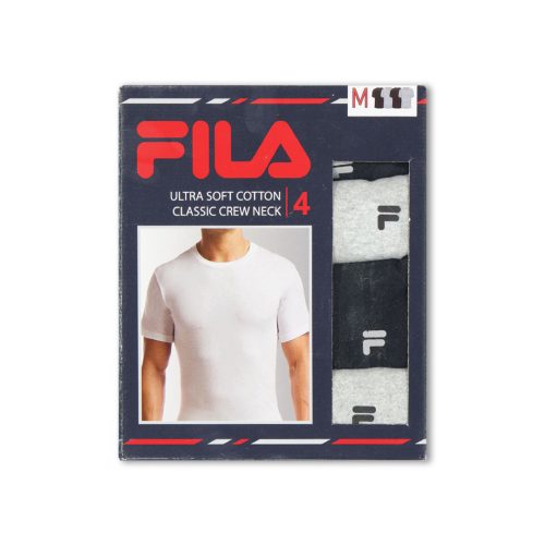 FILA Men s 4 Pack Crew Neck T Shirt FM0314CT BLKGRY 05