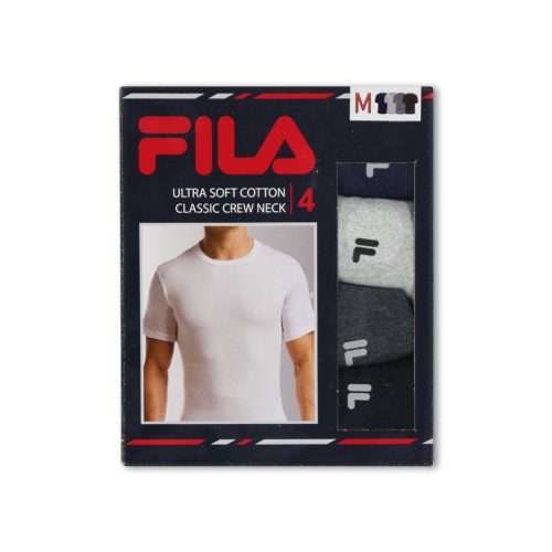 FILA Men s 4 Pack Crew Neck T Shirt FM0314CT BLKNVY