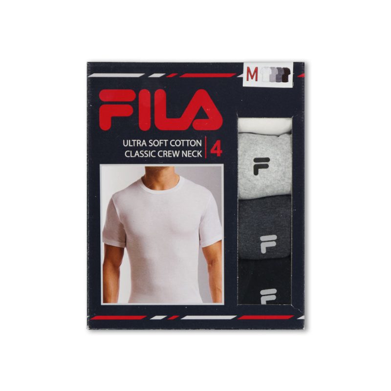 FILA Men s 4 Pack Crew Neck T Shirt FM0314CT MULTIBLK 6