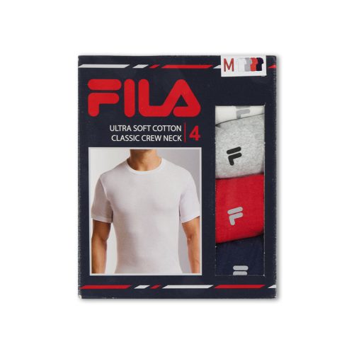 FILA Men s 4 Pack Crew Neck T Shirt FM0314CT MULTIRED