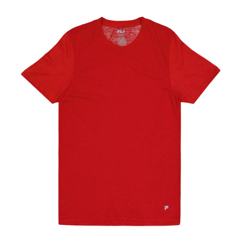 FILA Men s 4 Pack Crew Neck T Shirt FM0314CT MULTIRED 04