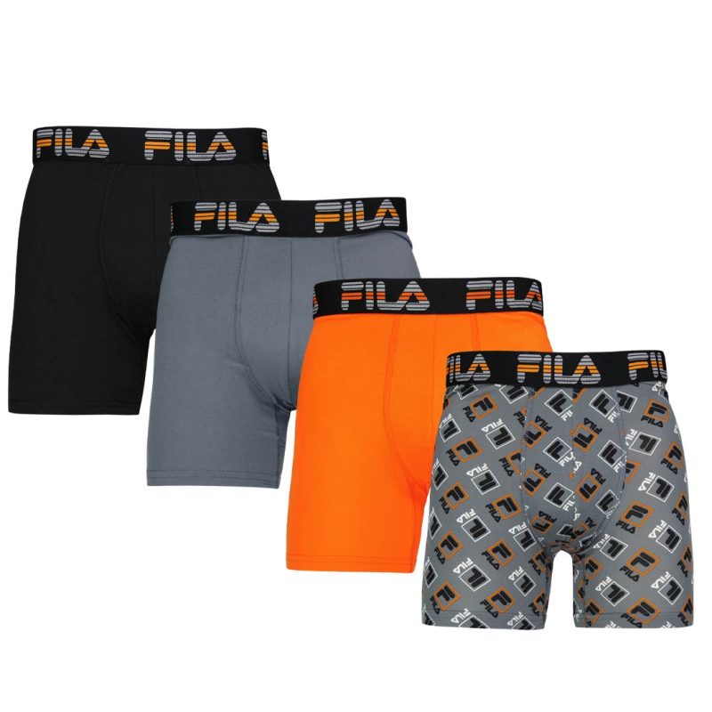 FILA Men s 4 Pack Spandex Boxer Brief FM412BXPB13 999 5