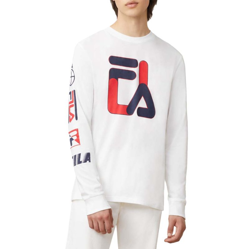 FILA Men s Sandro Long Sleeve Tee LM935188 100 2