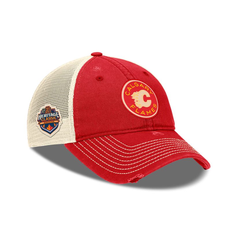 Fanatics Calgary Flames Heritage Classic Authentic Pro Adjustable Trucker Hat 02M0 5935 NHD 7US 02