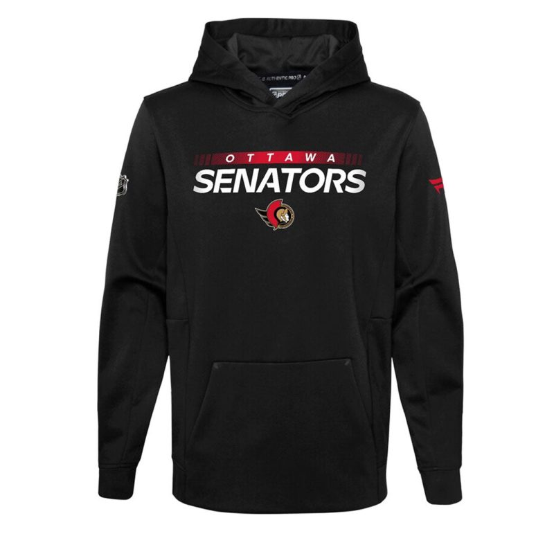 Fanatics Kids Junior Ottawa Senators Authentic Pro Pullover Hoodie HF5B7FFMC SEN 01