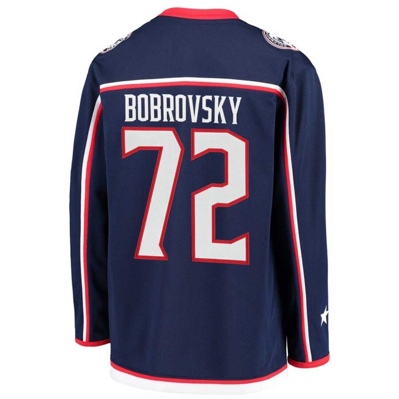 Fanatics Kids Youth Columbus Blue Jackets Bobrovsky Home Replica Jersey 265Y CBJH H39 72B 02