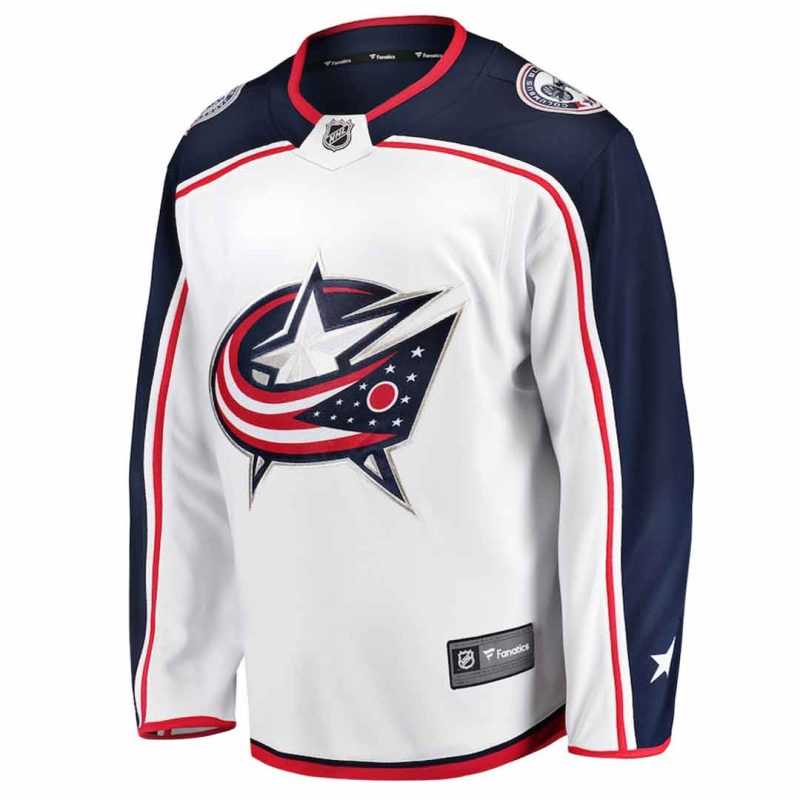 Fanatics Kids Youth Columbus Blue Jackets Breakaway Away Jersey 879Y CBJA 2GD BWA 1