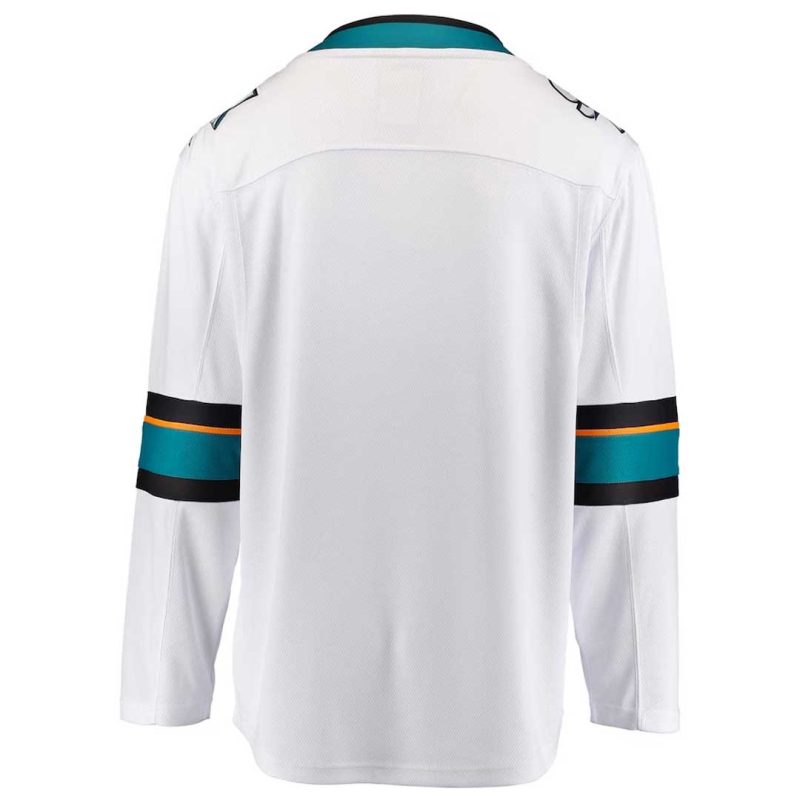 Fanatics Kids Youth San Jose Sharks Breakaway Away Jersey 879Y SSHA 2GE BWA 02