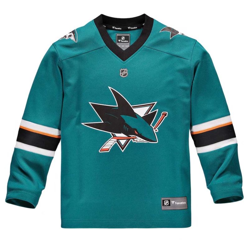 Fanatics Kids Youth San Jose Sharks Replica Home Jersey 265Y SSHH 2GE RJH 01