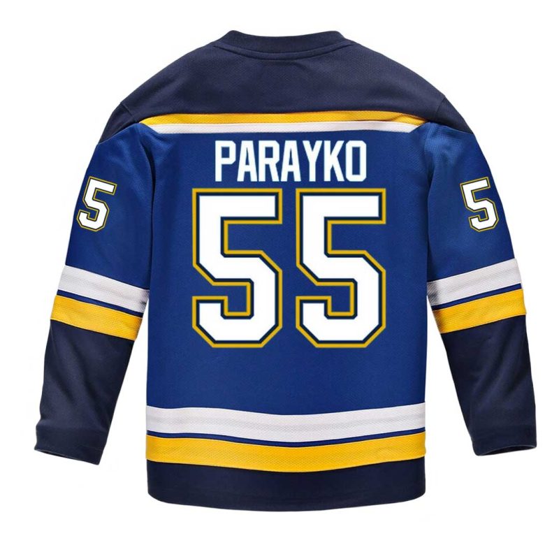 Fanatics Kids Youth St. Louis Blues Parayko Replica Home Jersey 265Y SLBH H35 55P 02