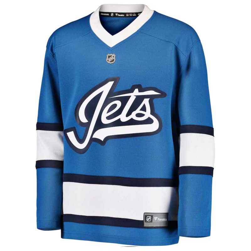 Fanatics Kids Youth Winnipeg Jets Blank Alt Replica Jersey 265Y WJEX 2GN RJX 01