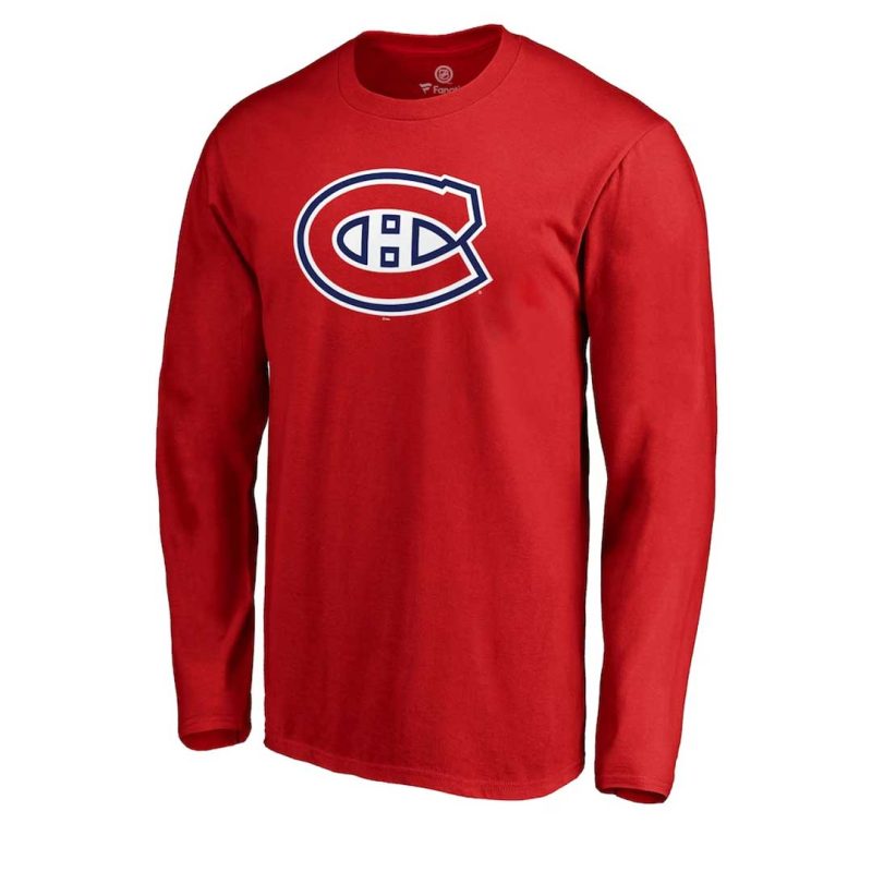 Fanatics Men s Montreal Canadiens Primary Logo Long Sleeve Tee QFC5 0484 2C 71M 01