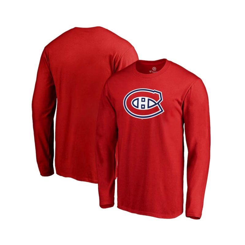 Fanatics Men s Montreal Canadiens Primary Logo Long Sleeve Tee QFC5 0484 2C 71M 03