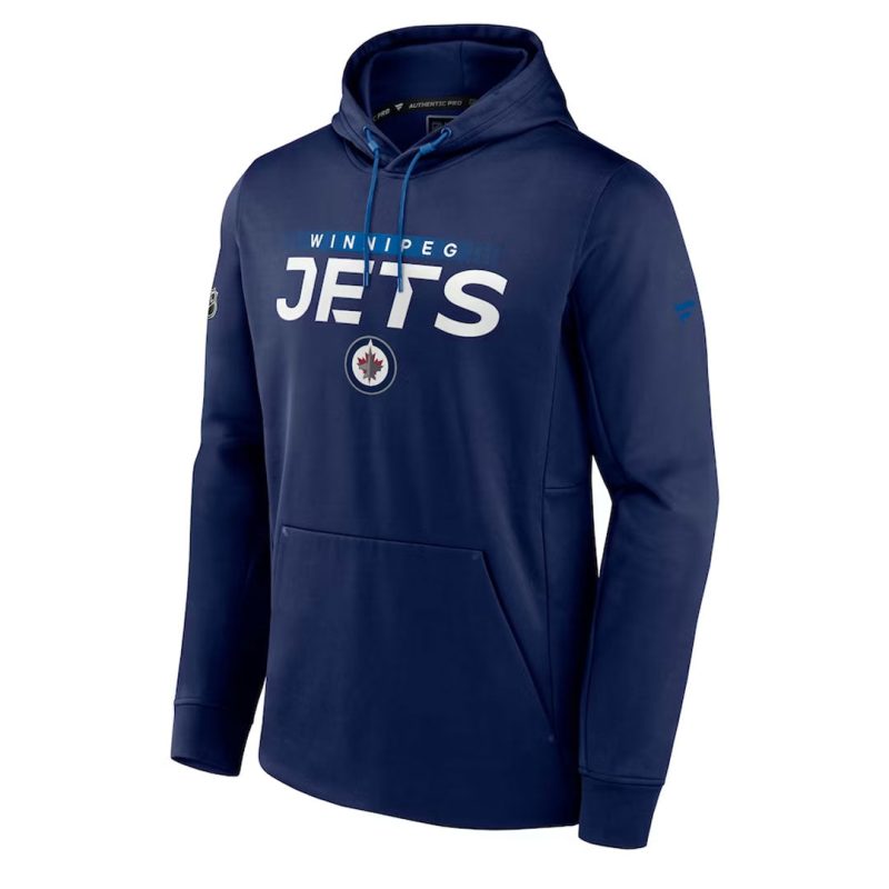 Fanatics Men s Winnipeg Jets Authentic Pro Performance Pullover Hoodie MZL9 777X 2GN 1ON 01