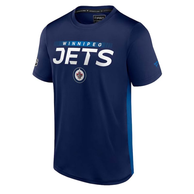 Fanatics Men s Winnipeg Jets Authentic Pro Tech T Shirt MZL7 777X 2GN 1OM 01