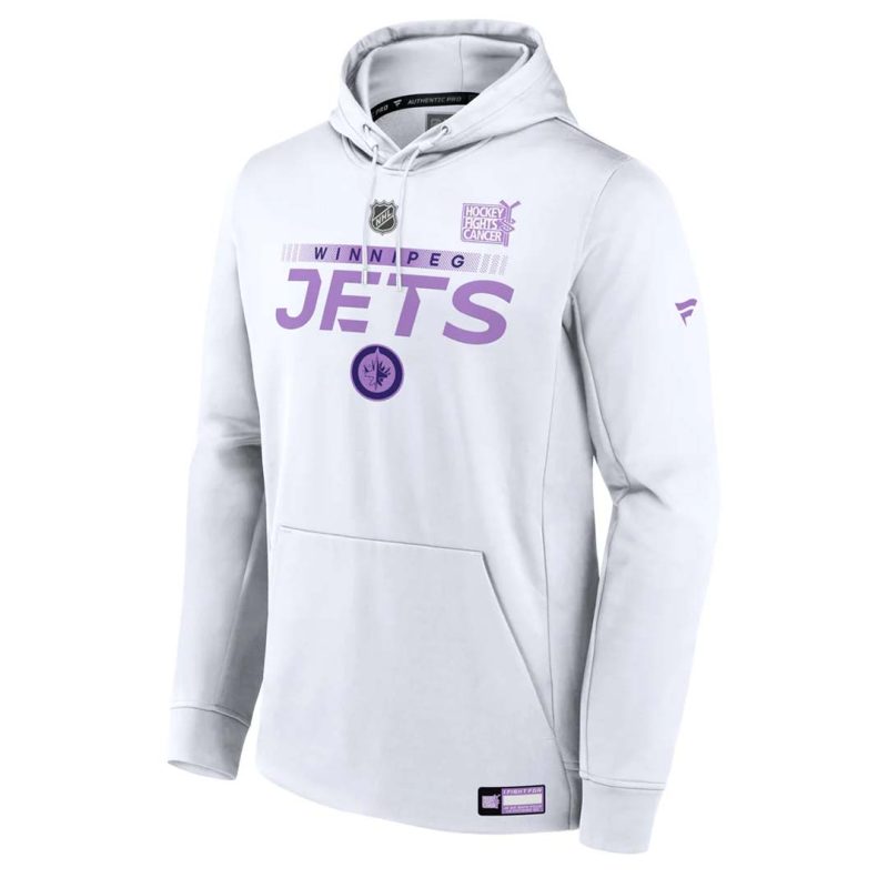 Fanatics Men s Winnipeg Jets Hockey Fights Cancer Hoodie 00I8 03VF 2GN M95 2