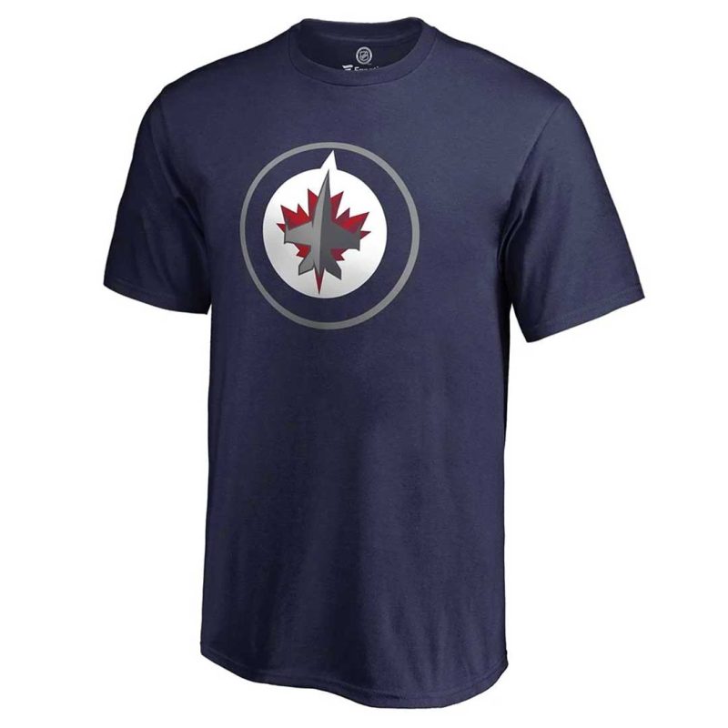 Fanatics Men s Winnipeg Jets Primary Logo Tee QF86 NAV 2GN FA3 01