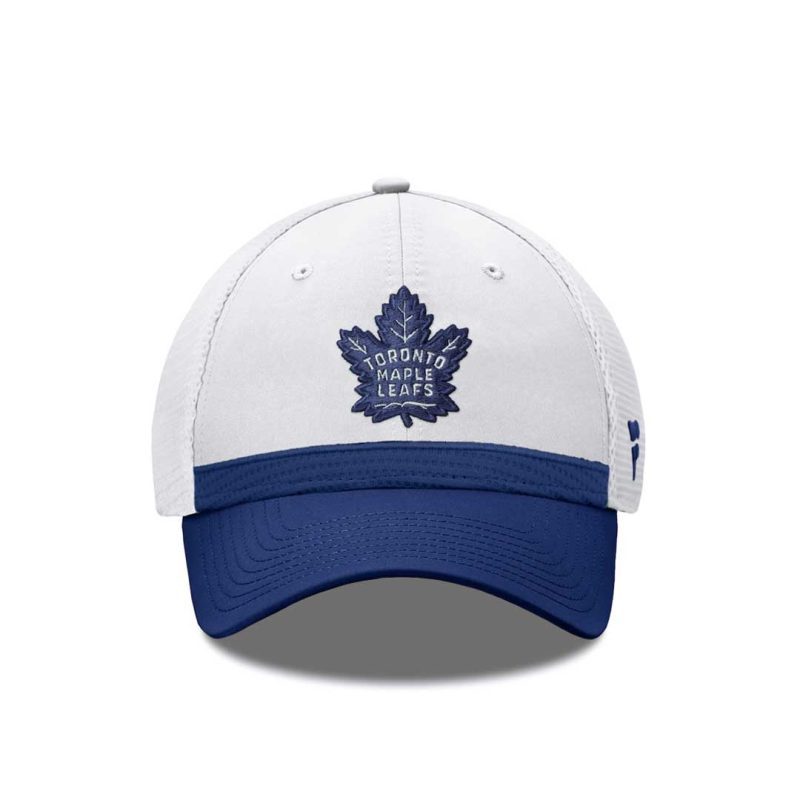 Fanatics Toronto Maple Leafs NHL Draft Authentic Pro Trucker Snapback Hat 19MW 711K 2GZ JBS 01