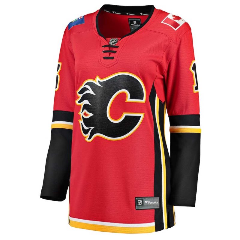 Fanatics Women s Calgary Flames Gaudreau Home Breakaway Jersey 879W CALX H35 G13 01