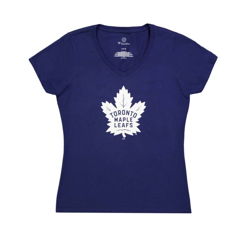 Fanatics Women s Toronto Maple Leafs Primary Logo V Neck 3A40 4506 2GZ 71M