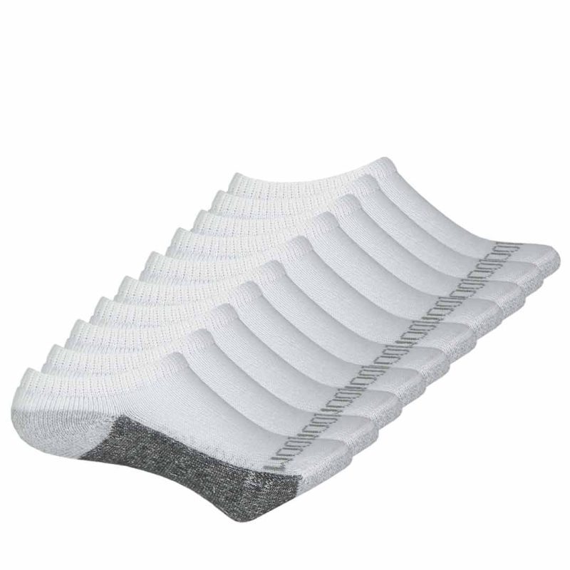 Fruit Of The Loom Kids 20 Pack No Show Sock FRB10556NK WHITE 01