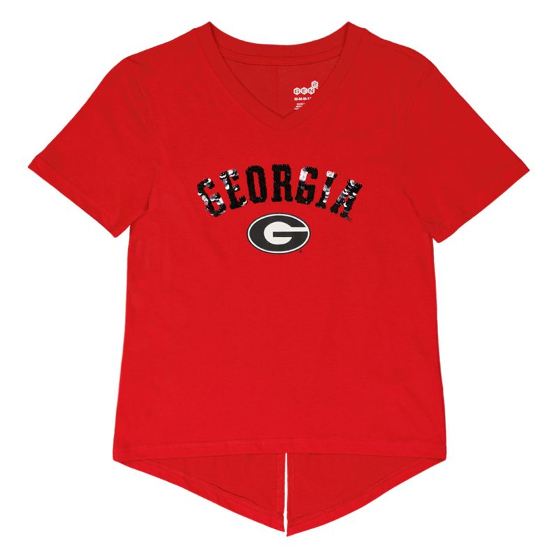 Gen2 Kids Junior UniversityofGeorgiaBulldogsV NeckTee K476KU73N 01